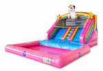 Unicorn Design Water Splash Bouncy Castle