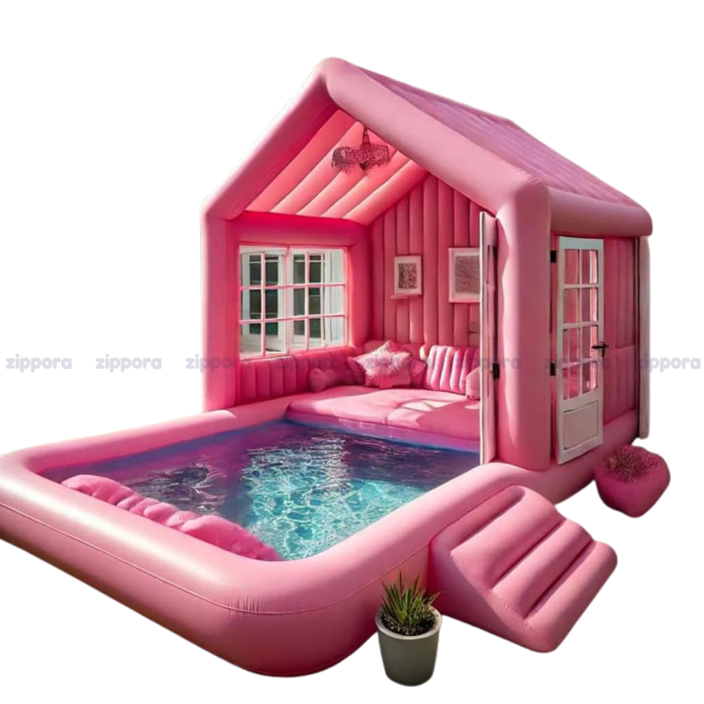Chic pink inflatable pools and pool-houses - Zippora.us :::: Inflating ...