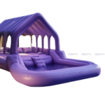 Zippora Purple Luxe Inflatable Pool with Canopy