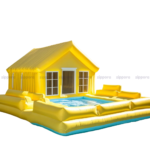Zippora Sunshine Inflatable Pool with Canopy & Lounge