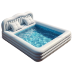 Zippora White Sofa‑Cum‑Bed Inflatable Pool