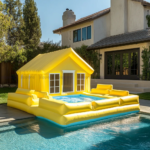 Zippora Sunshine Inflatable Pool with Canopy & Lounge - Image 2