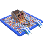 Pirate Ship Inflatable Ball Pit & Slide Combo – Ocean Adventure Playground