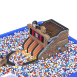 Pirate Ship Inflatable Ball Pit & Slide Combo – Ocean Adventure Playground - Image 2