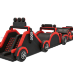 Speed Racer Inflatable Obstacle Course - Race Car Theme Challenge Arena - Image 3