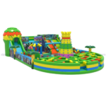 Dinosaur Kingdom Inflatable Adventure Park - Mega Playground with Castle & Maze - Image 3