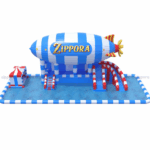 Inflatable Airship Water Park Slide – Floating Aqua Adventure - Image 4